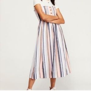 Free People Colorful Maxi Strapy Dress Size Medium